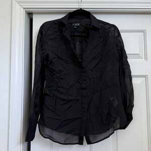 J. Crew Button Up Blouse - Black